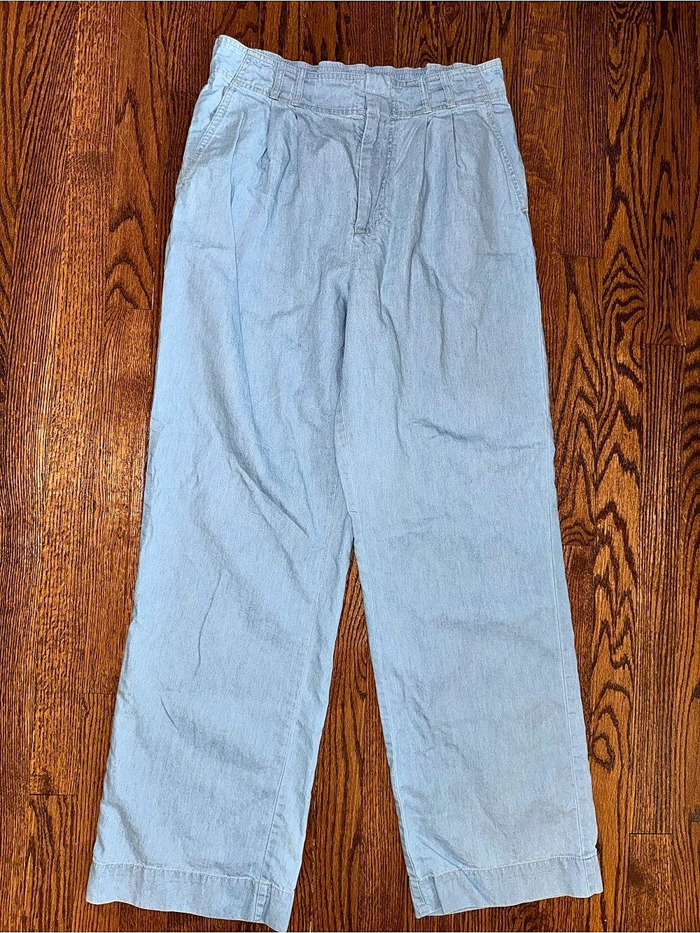 Z Supply Wide Leg Pants in Blue Size Medium